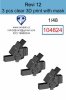 Omask 104824 Revi 12 Clear 3D Print (3 pcs) 1/48